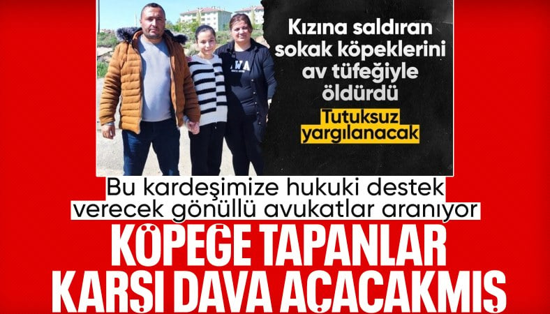 Sivas'ta kızını köpeklerden koruyan babaya hayvan hakları savunucuları dava açacak