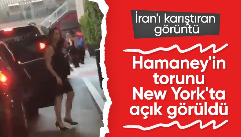 İran'ın dini lideri Ayetullah Hamaney'in torunu açık elbise ile görüntülendi