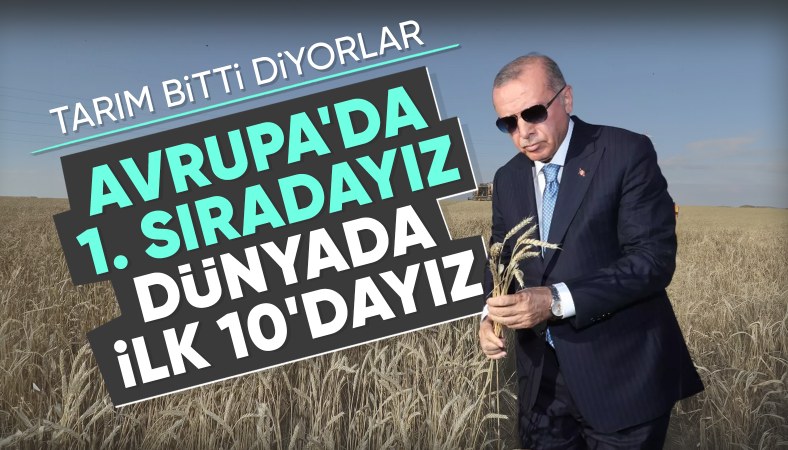 Cumhurbaşkanı Erdoğan: Türkiye'de tarım bitti demek cehalettir