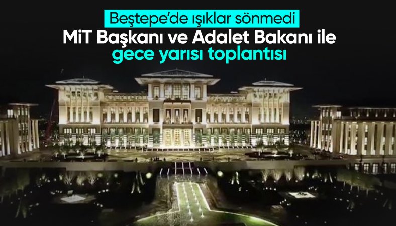 Beştepe'de sürpriz zirve: Cumhurbaşkanı Erdoğan, Bakan Tunç ve MİT Başkanı Kalın ile görüştü