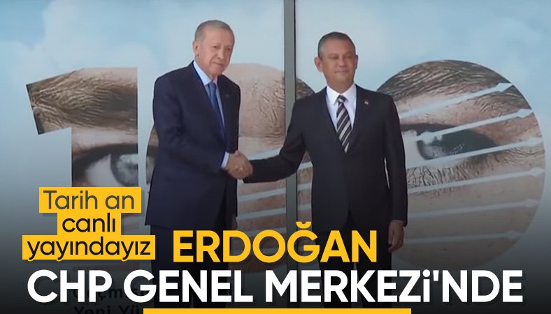 Cumhurbaşkanı Erdoğan, iade-i ziyaret için CHP Genel Merkezi'nde