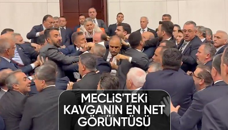 Meclis kavgasının en net görüntüleri