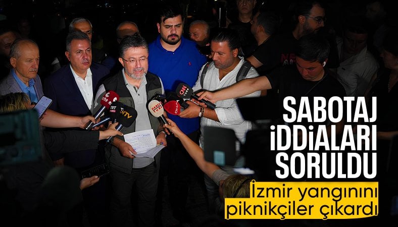 Bakan Yumaklı’dan ‘sabotaj’ sorusuna yanıt: İzmir'deki yangını piknikçiler çıkardı