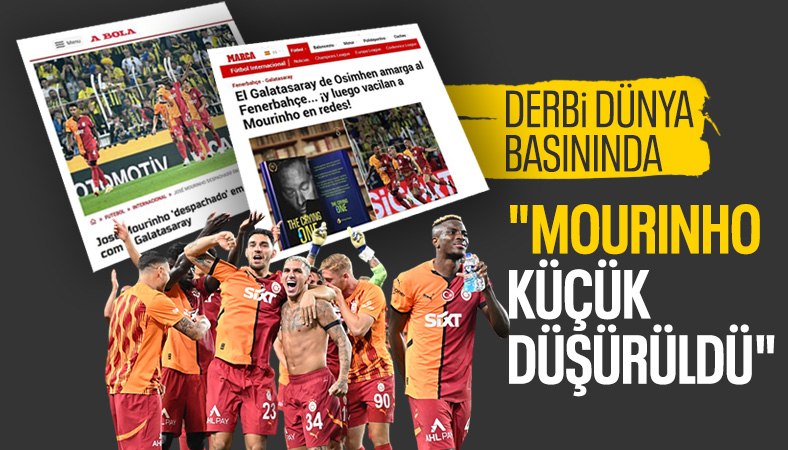 Dünya basını tarihi derbiyi manşetlerine taşıdı