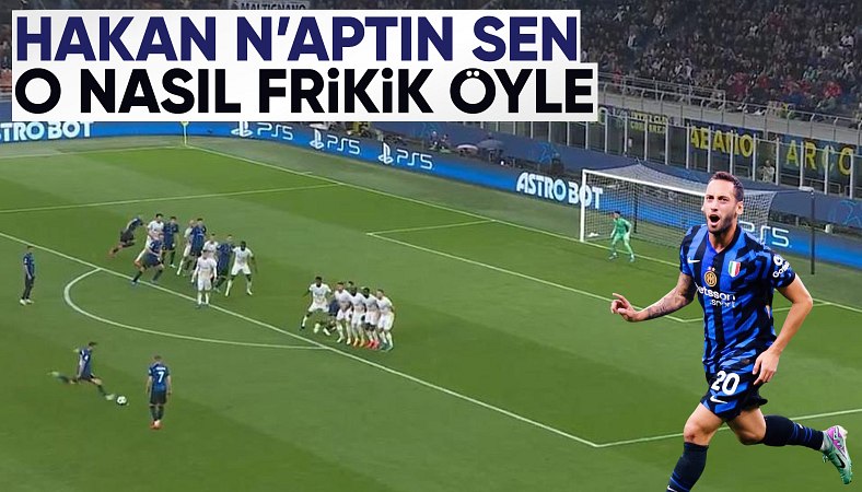 Hakan Çalhanoğlu'dan jeneriklik frikik golü