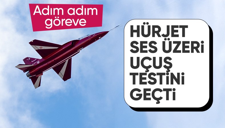 HÜRJET'ten bir ilk: Ses hızı üzerinde uçuş testini başarıyla tamamladı