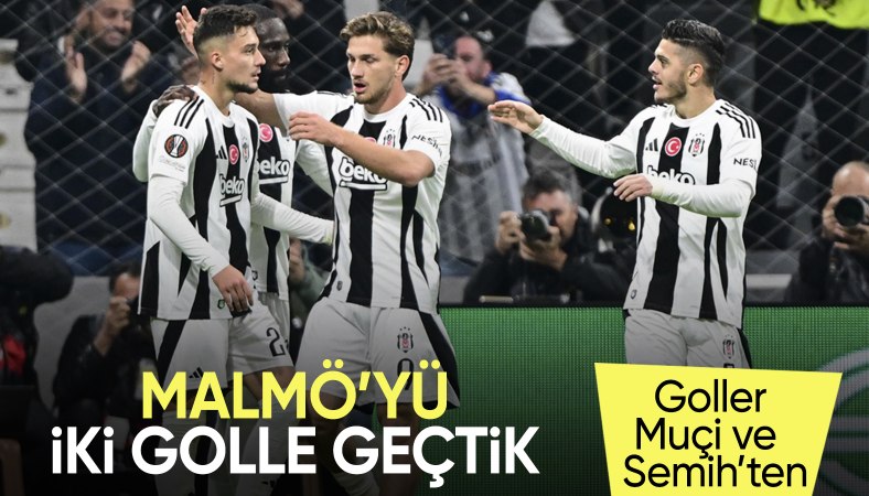 Beşiktaş, Malmö'yü iki golle devirdi