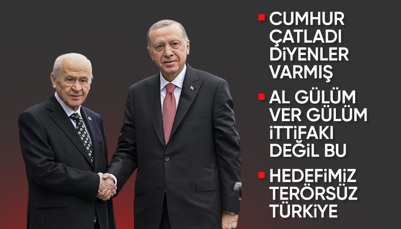 Cumhurbaşkanı Erdoğan: Cumhur İttifakı'nda uyuşmazlık ve fikir ayrılığı asla yoktur