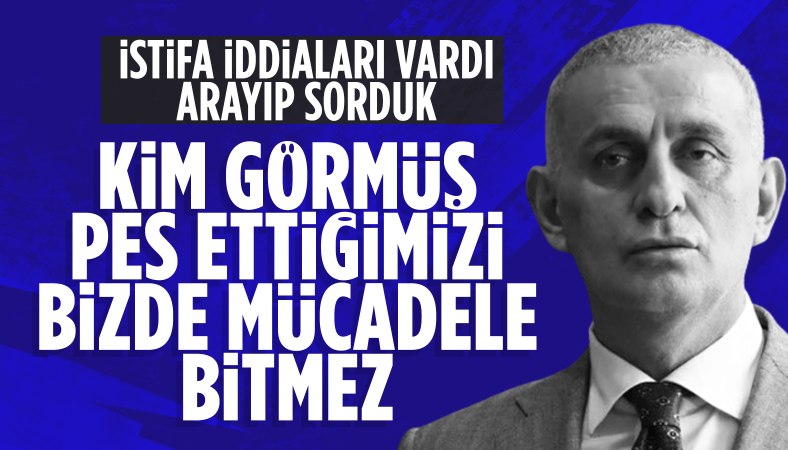 İstifa edeceği iddia edilen İbrahim Hacıosmanoğlu’ndan ilk açıklama!