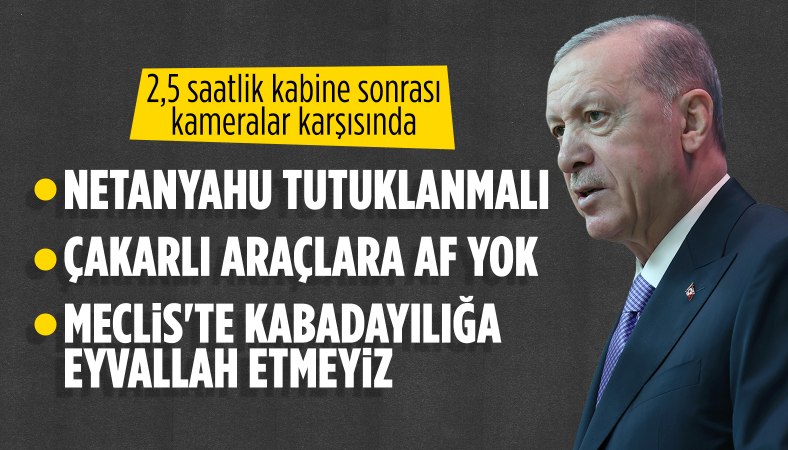 Cumhurbaşkanı Erdoğan: Gazi Meclis'in çatısı altında terör estirilmesine 'eyvallah' etmeyiz