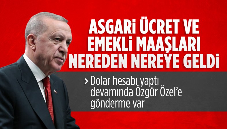 Cumhurbaşkanı Erdoğan'dan 'emekli aylığı' değerlendirmesi