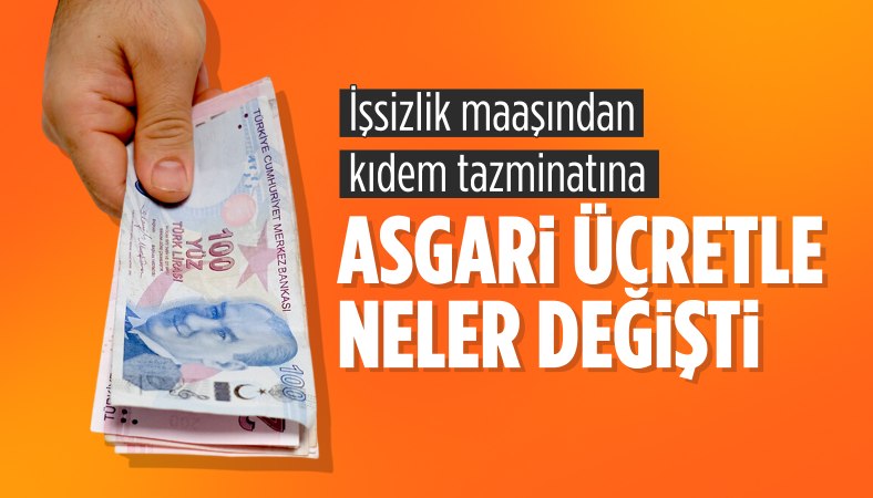 Yeni asgari ücretle birlikte değişecek ödemeler