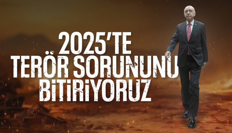 Cumhurbaşkanı Erdoğan'dan terörle mücadele mesajı: 2025 yılını işaret etti