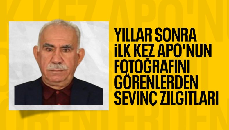 Abdullah Öcalan'ın fotoğrafını görenler salonda zılgıt çekti