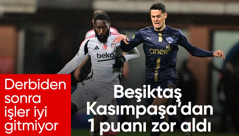 Beşiktaş, Kasımpaşa ile berabere kaldı
