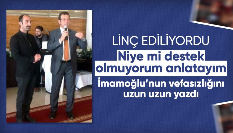 Metin Yıldız'dan 'İmamoğlu'nu niye desteklemiyorsun' diyenlere: Çok yoğunum