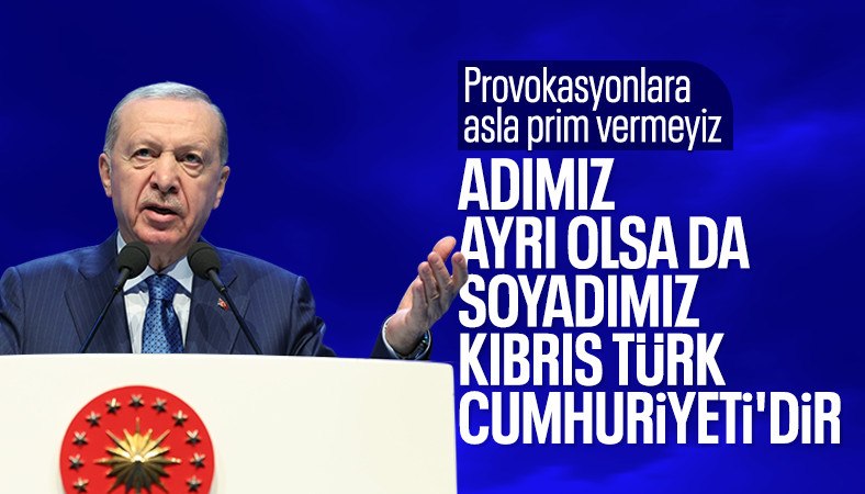 Cumhurbaşkanı Erdoğan: Adlarımız farklı olsa da soyadımız KKTC'dir
