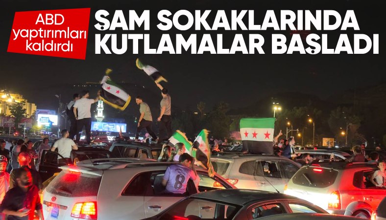 ABD'nin yaptırımları kaldırma kararı Suriye'nin birçok kentinde kutlandı