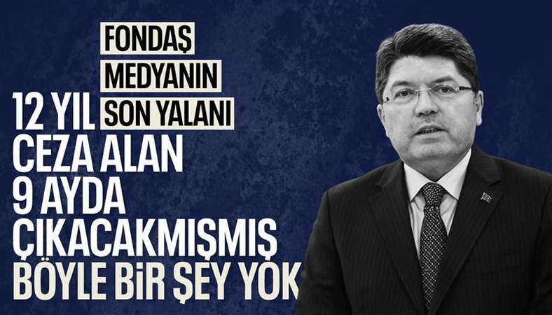Yılmaz Tunç'tan infaz düzenlemesine ilişkin dezenformatif haberlere tepki