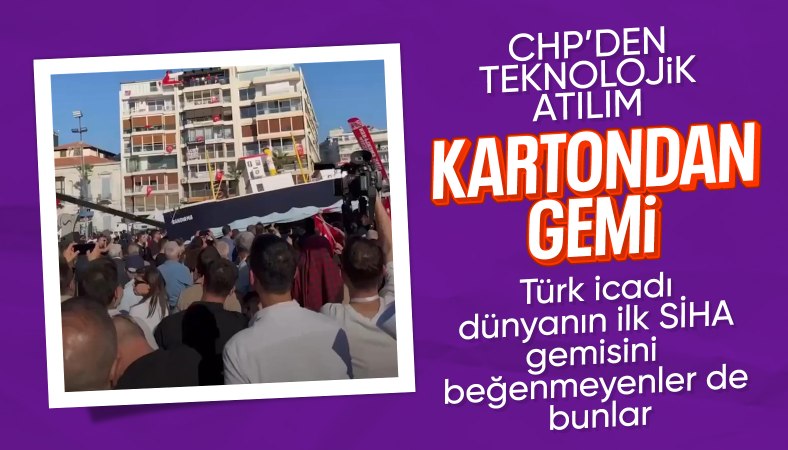 CHP’nin İzmir mitingine maket Bandırma Vapuru getirildi