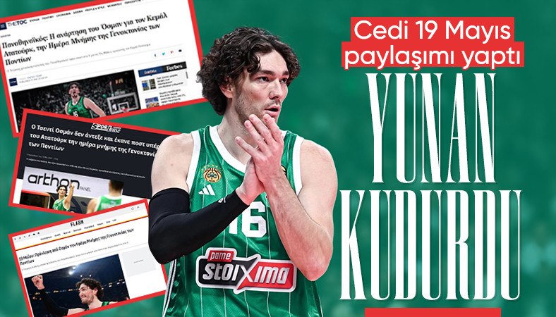 Cedi Osman'ın 19 Mayıs paylaşımı Yunanistan'da gündem oldu