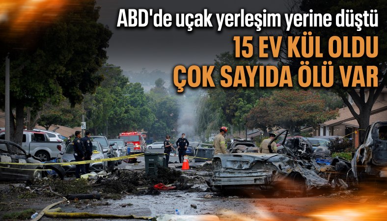 ABD'de küçük uçak yerleşim yerine düştü