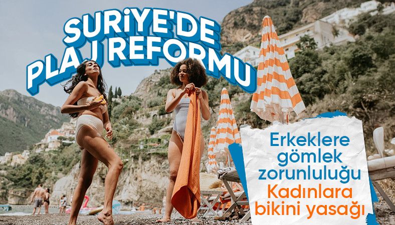 Suriye'de plajlar için yeni kıyafet yönetmeliği