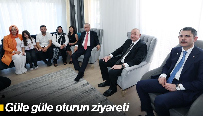 Depremzede aileye ziyaret