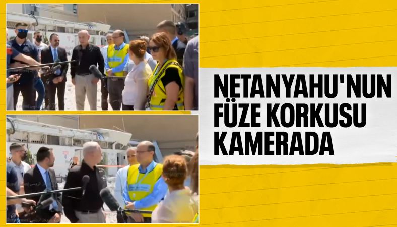 İsrail Başbakanı Netanyahu&#039;nun korku dolu anları