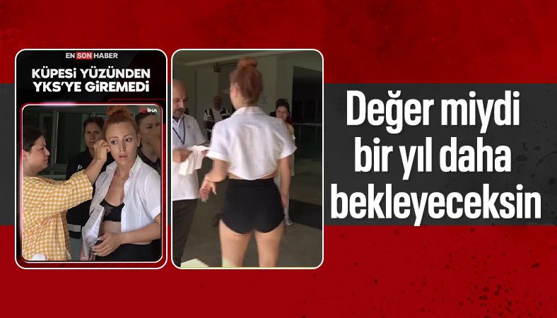 Antalya&#039;da aksesuarlarını çıkarmaya çalışırken sınav saatini kaçırdı