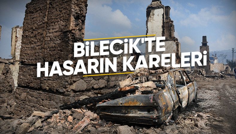 Orman yangınlarında Kaşıkçı Mahallesi büyük zarar gördü