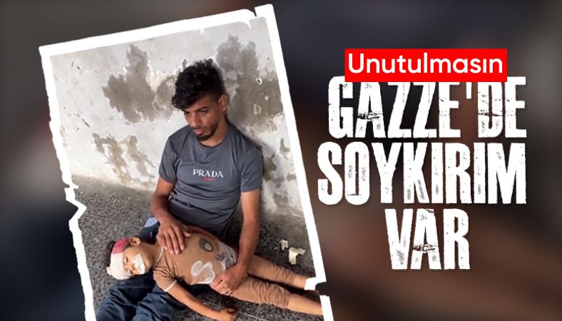 Gazze&#039;de bir okul hedef alındı: Acılı babanın yürek burkan anları