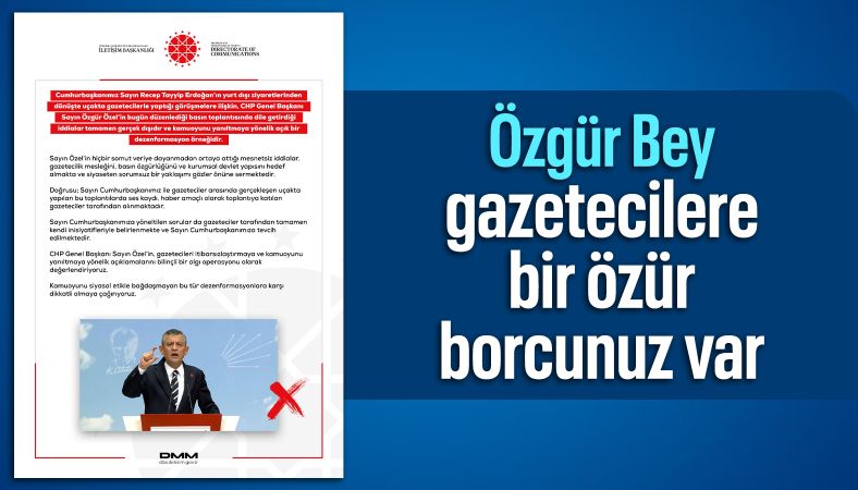 DMM&#039;den Özgür Özel&#039;in iddialarına ilişkin açıklama
