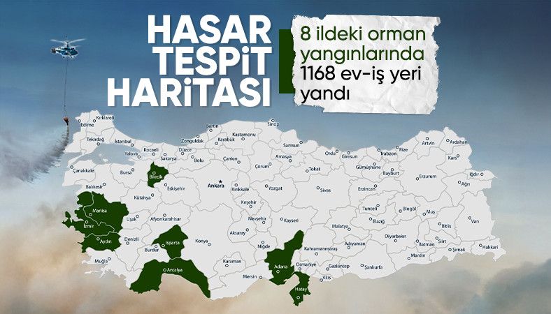 Murat Kurum paylaştı: İşte orman yangınlarında hasar tespit çalışmalarında son durum