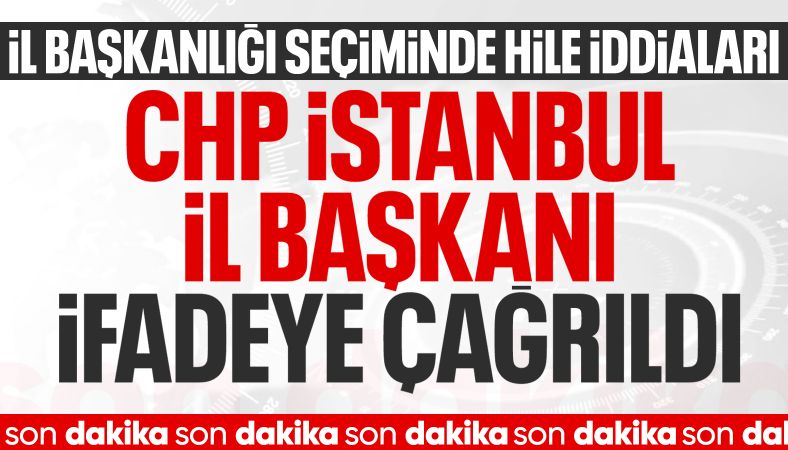 CHP İstanbul İl Başkanı Özgür Çelik hakkında soruşturma