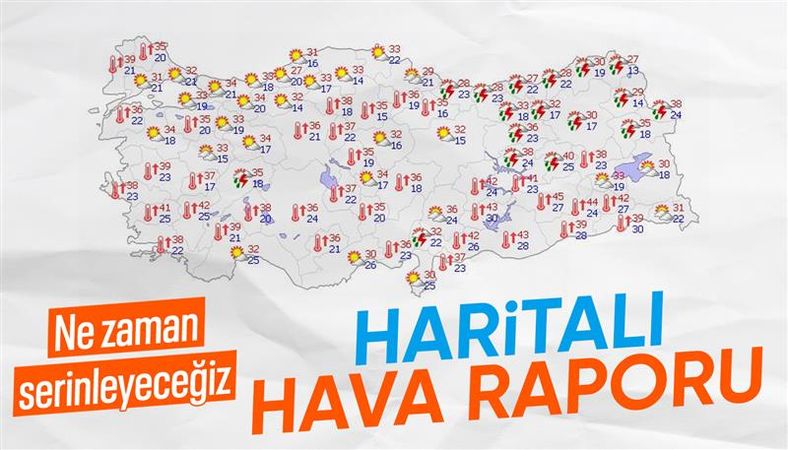 Türkiye&#039;de kavurucu sıcaklar, 14 Temmuz&#039;dan itibaren düşecek