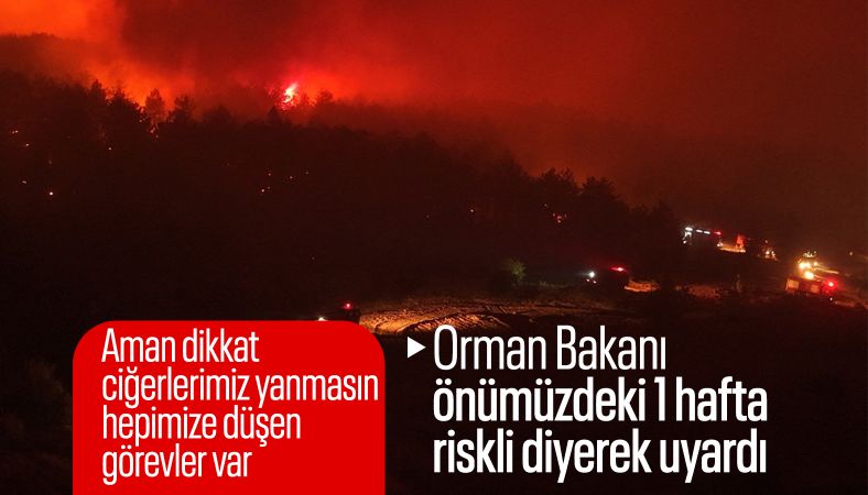 Tarım ve Orman Bakanı Yumaklı orman yangınlarına karşı uyardı