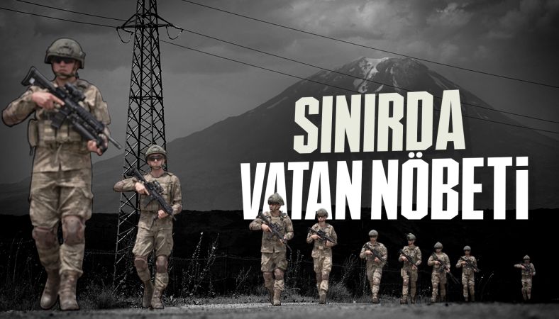 Sınırda vatan nöbeti: Ağrı&#039;da Mehmetçik yasa dışı geçişlere izin vermiyor
