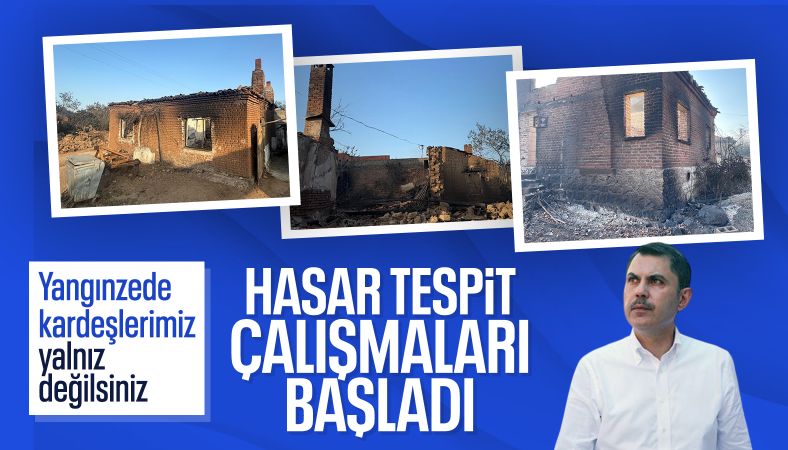 Murat Kurum&#039;dan Çanakkale&#039;deki orman yangına ilişkin paylaşım: Hasar tespit çalışmaları başladı