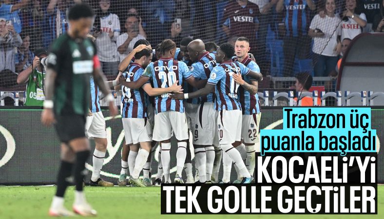 Trabzonspor evinde Kocaelispor&#039;u yendi