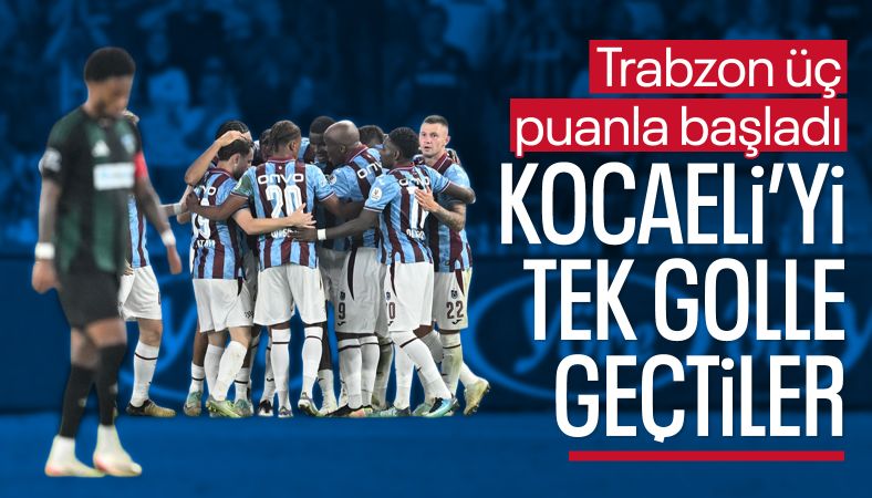 Trabzonspor evinde Kocaelispor&#039;u yendi