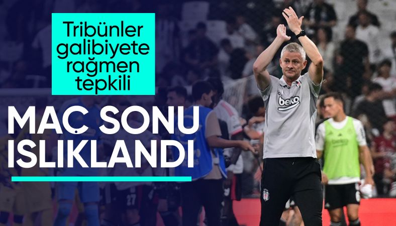Beşiktaş tribünleri Ole Gunnar Solskjaer&#039;i ıslıkladı!