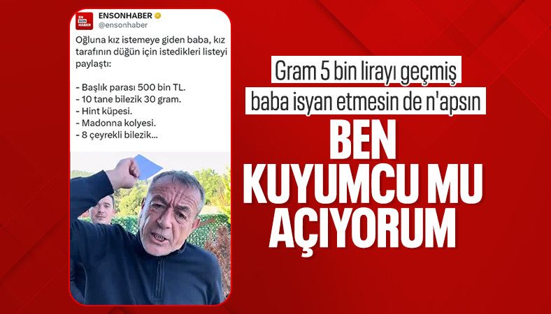 Kız tarafının düğün istekleri ağızları açık bıraktı: Baba, duruma isyan etti