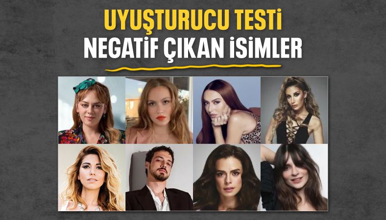 Uyuşturucu operasyonunda 11 ünlünün testi negatif çıktı