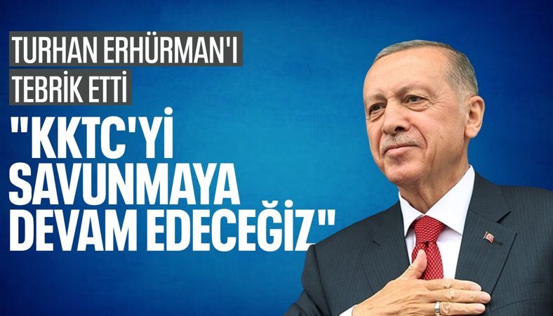 Cumhurbaşkanı Erdoğan'dan Tufan Erhüman'a tebrik