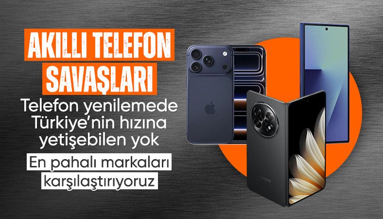 Kasım 2025&#039;te Türkiye&#039;de satılan en pahalı 10 akıllı telefon