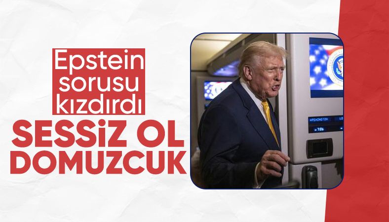 Trump&#039;tan Epstein dosyalarını soran muhabire: Sessiz ol domuzcuk