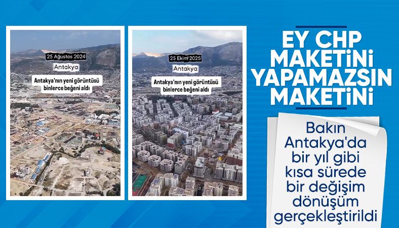 Hatay&#039;ın deprem sonrası ve şu anki hali havadan görüntülendi