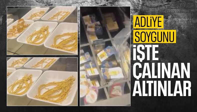 Adli emanette büyük vurgun: Altınların görüntüsü ortaya çıktı