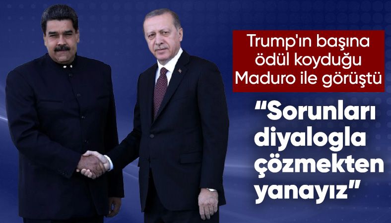 Cumhurbaşkanı Erdoğan, Nicolas Maduro ile görüştü